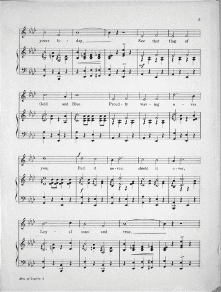 Men of Loyola Hail Voice scores gallery preview page 3