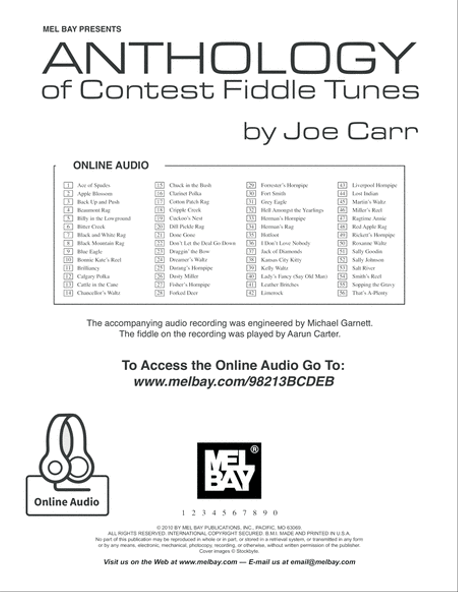 Anthology of Contest Fiddle Tunes Violin scores gallery preview page 2
