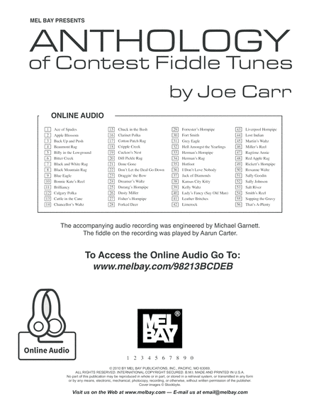 Anthology of Contest Fiddle Tunes image number null
