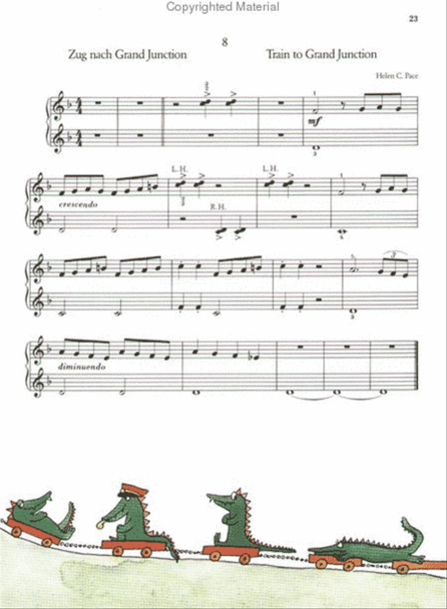 The Four-Handed Keyboard Crocodile Easy Piano scores gallery preview page 5