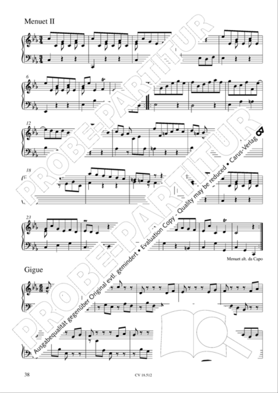 Six Suites Harpsichord scores gallery preview page 39