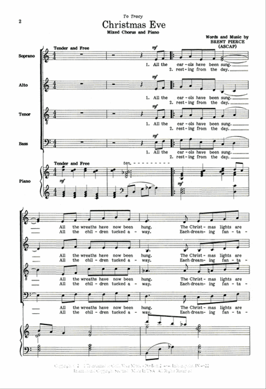 Christmas Eve Christmas Eve 4-Part scores gallery preview page 2