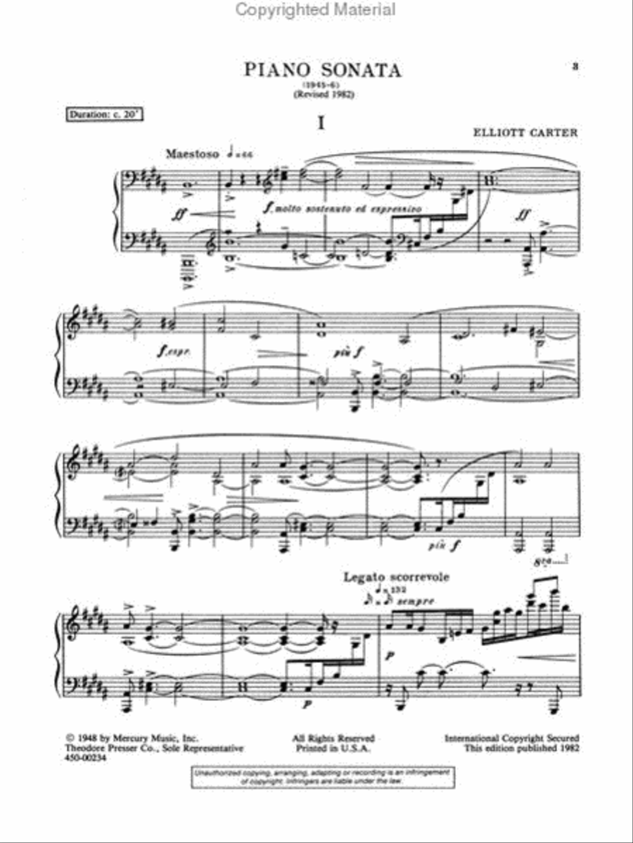 Piano Sonata (1945-46) Piano Sonata (1945-46) Chamber Music scores gallery preview page 2