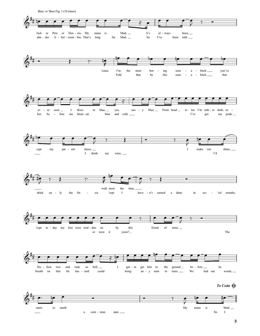 My Name Is Mud Acoustic Guitar scores gallery preview page 3