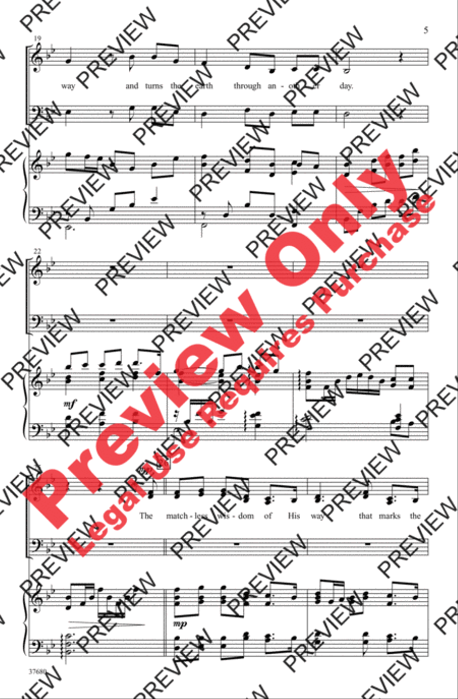 The Perfect Wisdom of Our God 3-Part scores gallery preview page 5