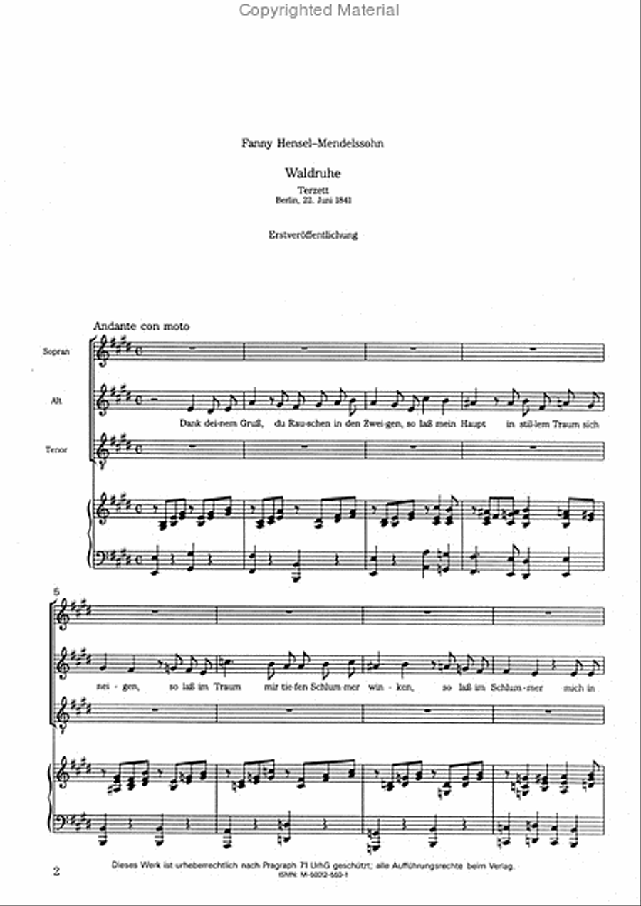 Waldruhe Piano Accompaniment scores gallery preview page 2