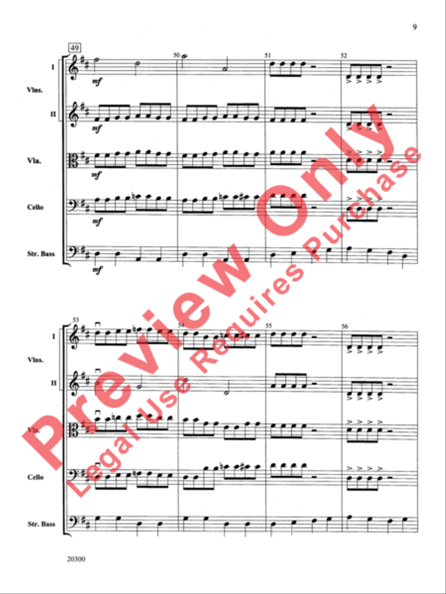 The Boogie-Man Blues The Boogie-Man Blues String Orchestra scores gallery preview page 10