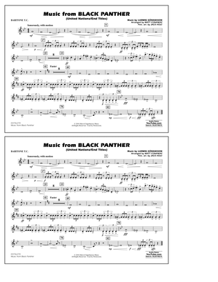 Music from Black Panther (arr. Matt Conaway) - Baritone T.C.