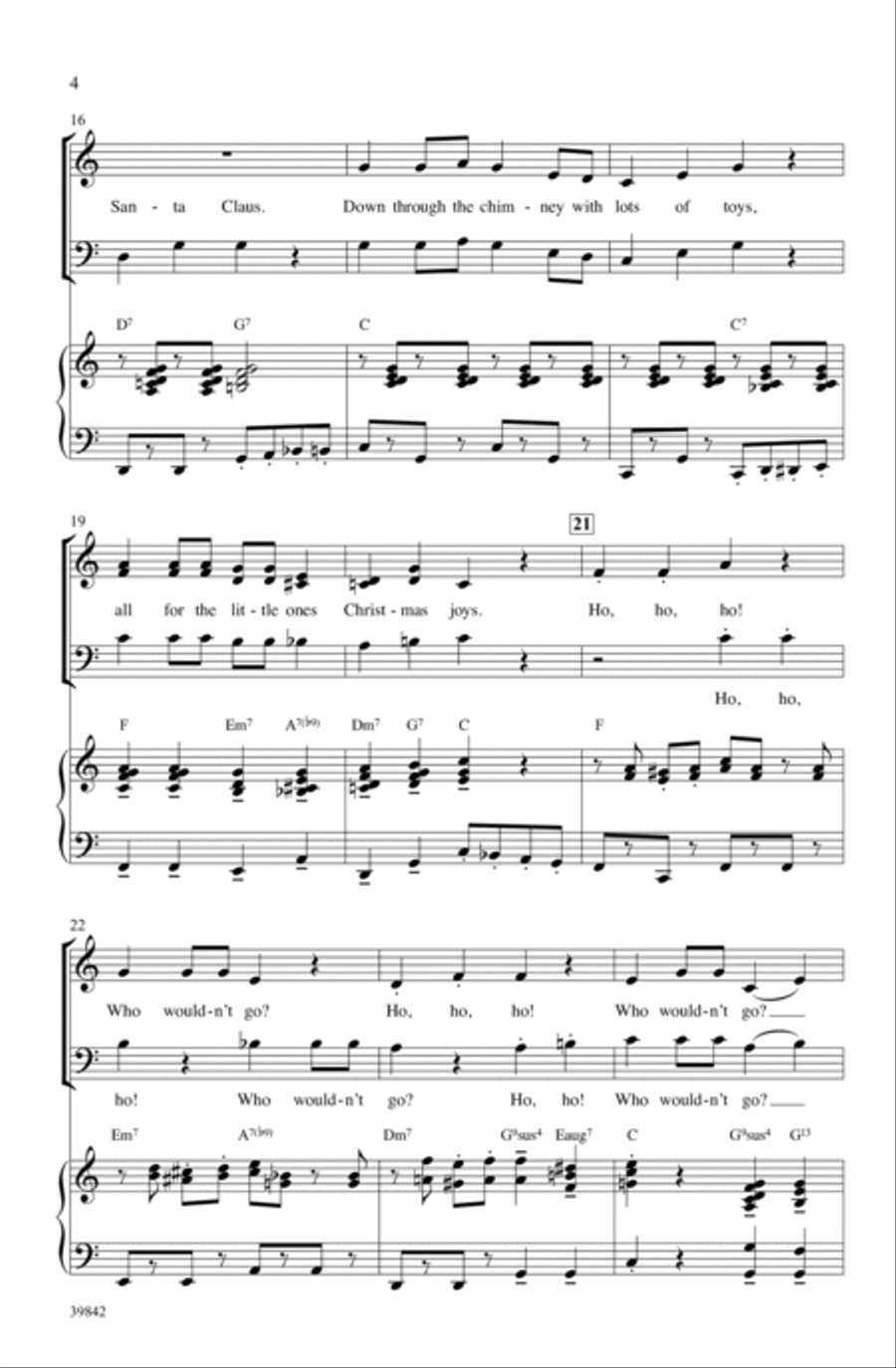 Jolly Jingle Christmas Medley Choir scores gallery preview page 3