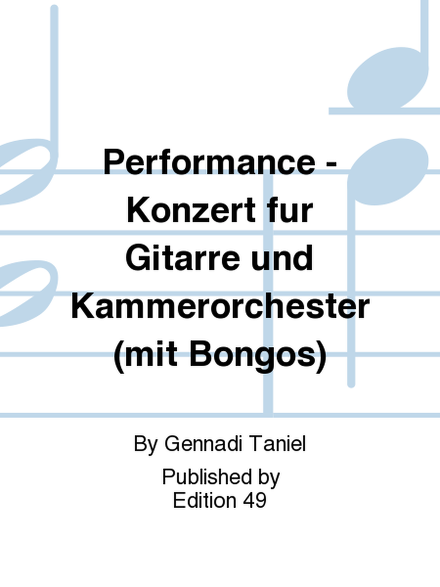 Performance - Konzert fur Gitarre und Kammerorchester (mit Bongos)