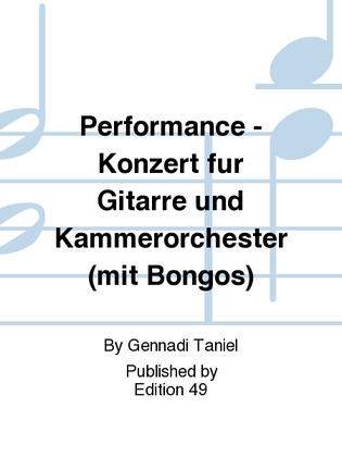 Performance - Konzert fur Gitarre und Kammerorchester (mit Bongos)