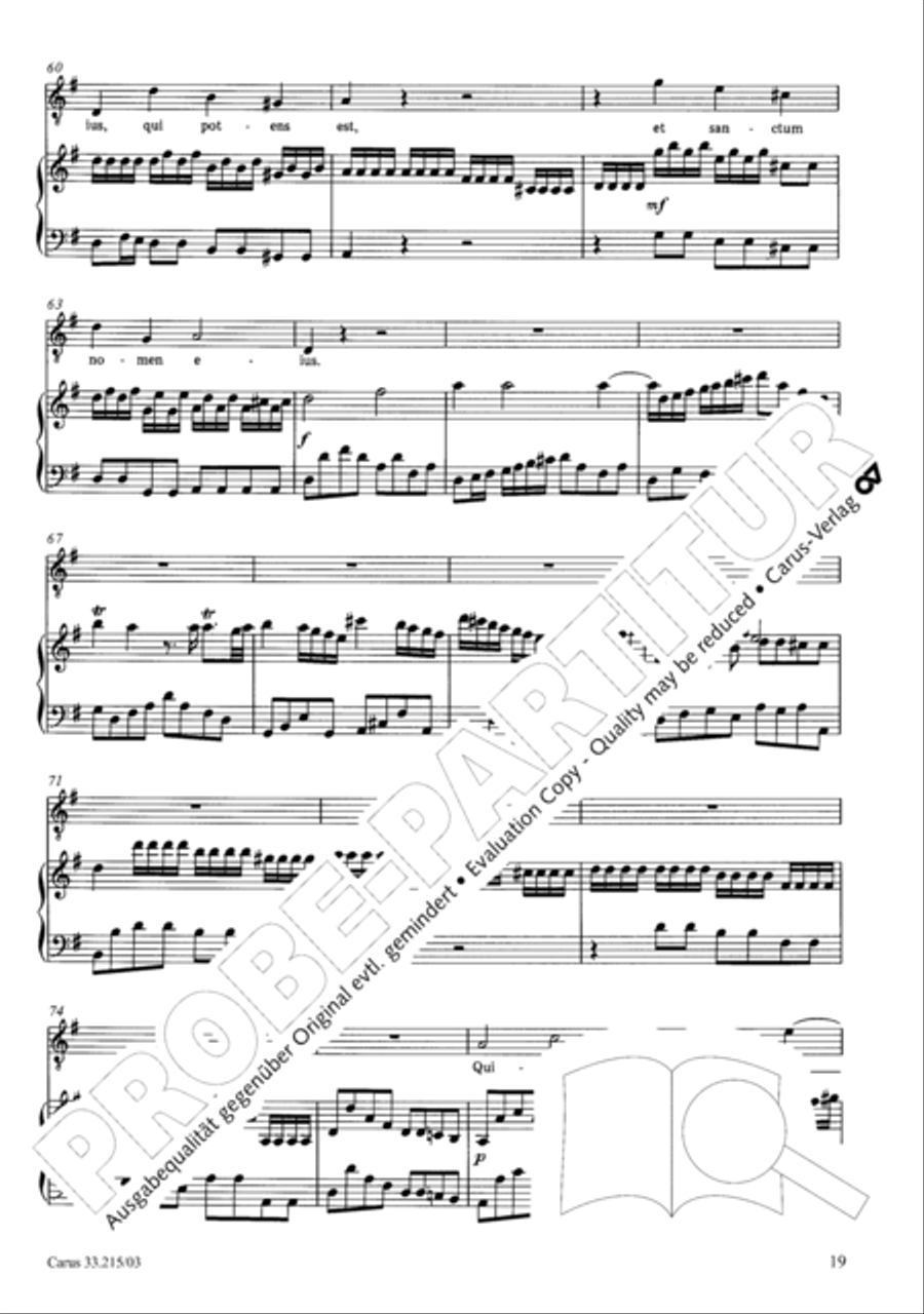 Magnificat Magnificat 4-Part scores gallery preview page 20