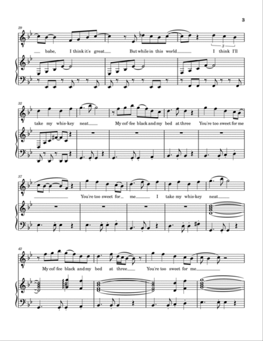Too Sweet Voice scores gallery preview page 3