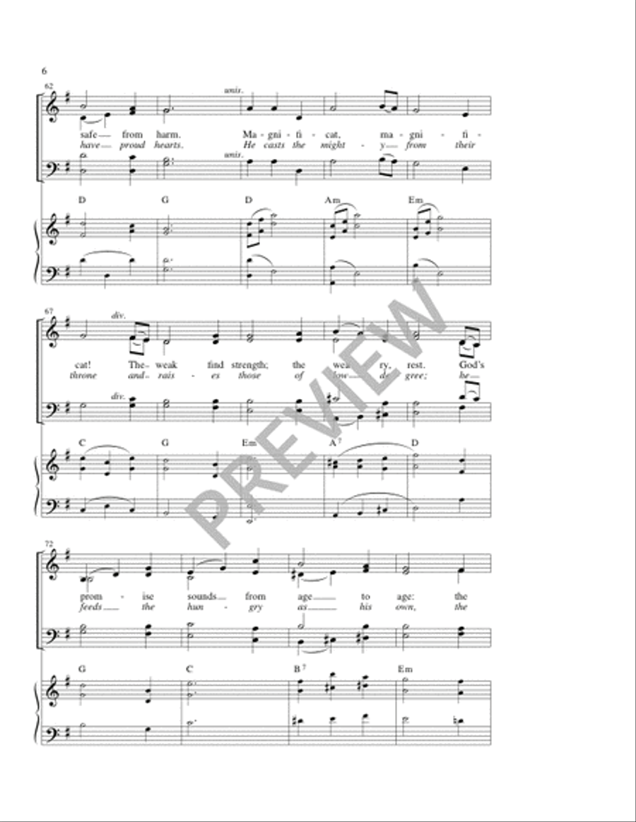 Canticle of Mary Canticle of Mary 4-Part scores gallery preview page 7