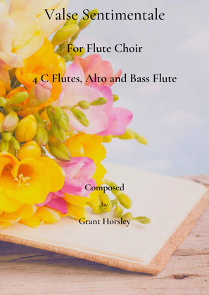 Book cover for "Valse Sentimentale" Original for Flute Choir