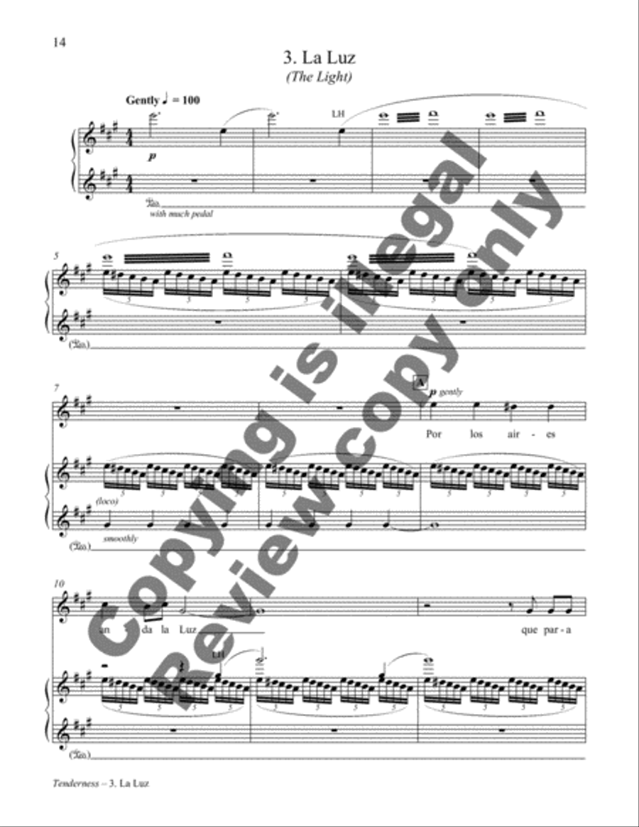 La Ternura La Ternura Piano, Vocal scores gallery preview page 8