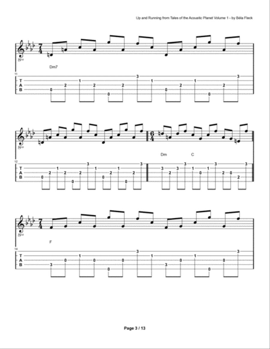 Up And Running Banjo scores gallery preview page 3