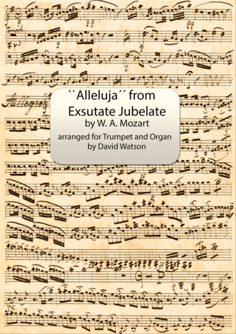 Alleluja from ``Exsulate, Jubilate.´´ for Trumpet and Organ Trumpet Duet scores gallery preview page 1