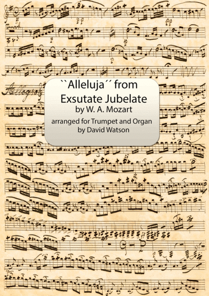 Alleluja from ``Exsulate, Jubilate.´´ for Trumpet and Organ image number null