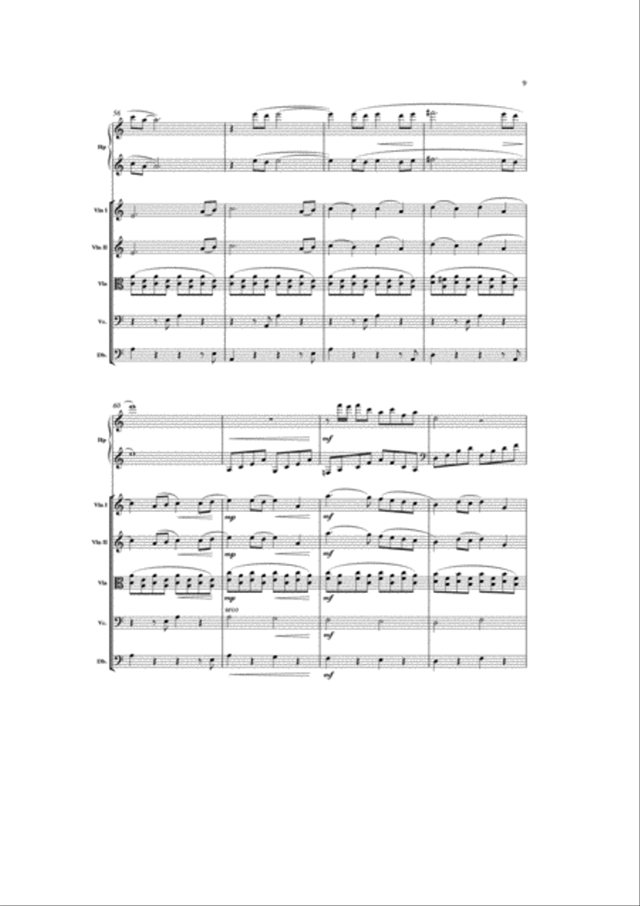 Suite Lyrique Harp scores gallery preview page 8