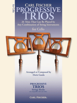 Book cover for Progressive Trios 26 Cello Arr Gazda