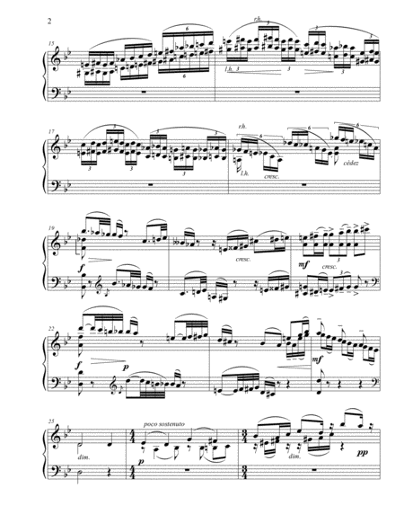 Sonata for Violin Solo No. 1, Movement 1 Grave by Eugène Ysaÿe / Transcription for Piano