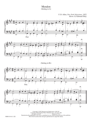 Mendon (Hymn Harmonization)