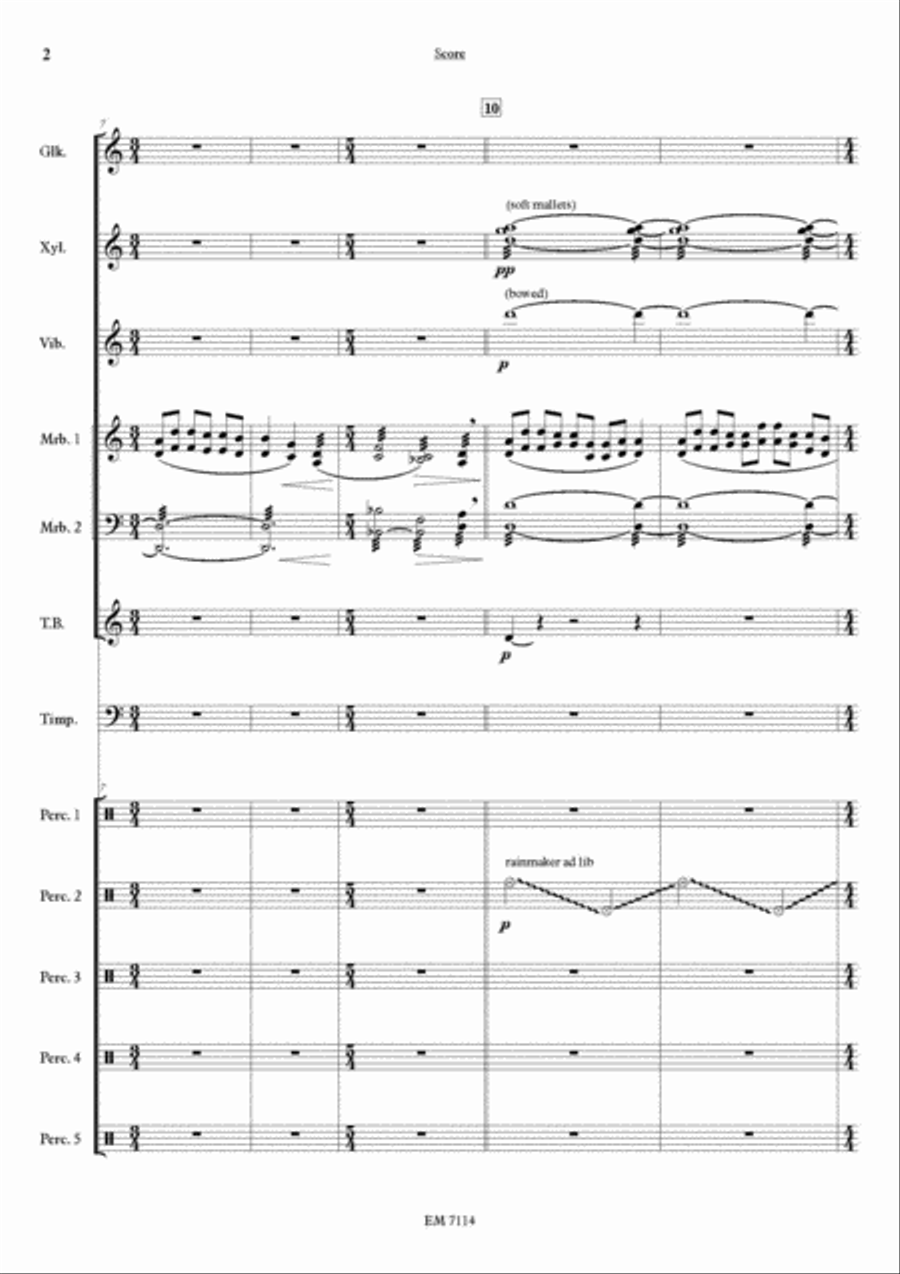 Falling... In Love for Percussion Ensemble Percussion Ensemble scores gallery preview page 4
