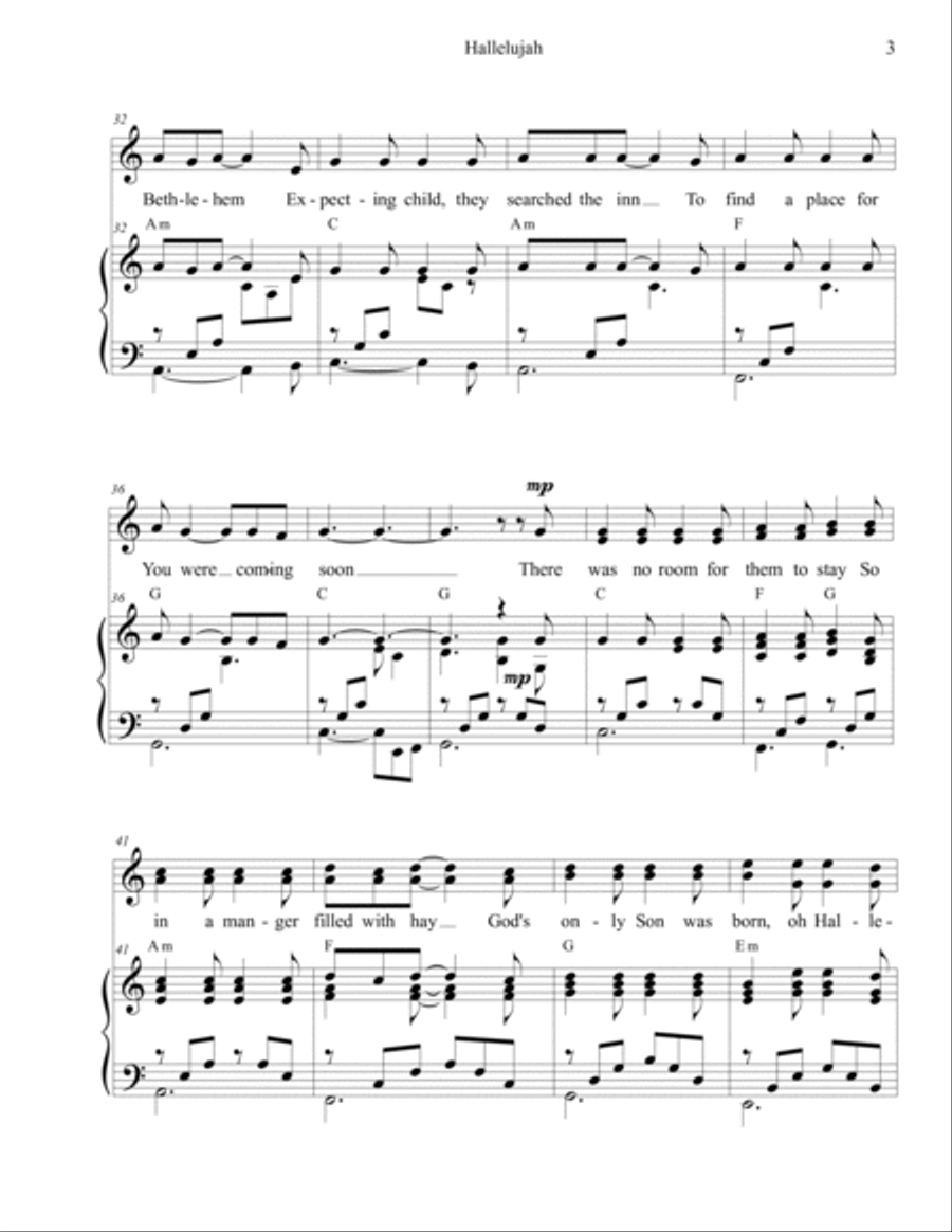 Hallelujah SA scores gallery preview page 3