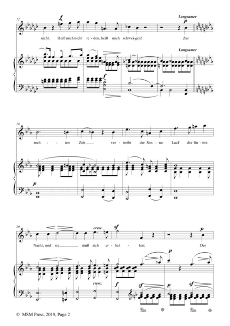 Schumann-Heiß mich nicht reden,heiß mich schweigen,Op.98a No.5 in e♭ minor Voice scores gallery preview page 3