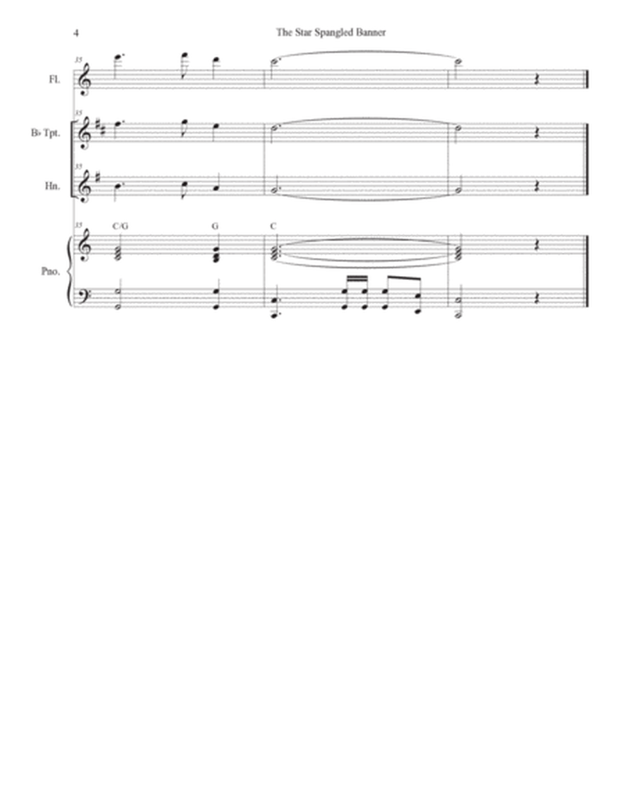 The Star Spangled Banner (French Horn solo and Piano) image number null