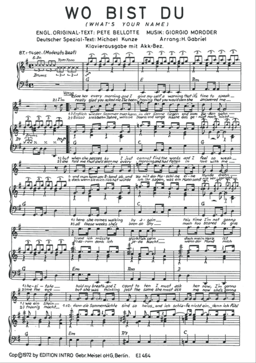 Wo bist Du Piano, Vocal scores gallery preview page 3
