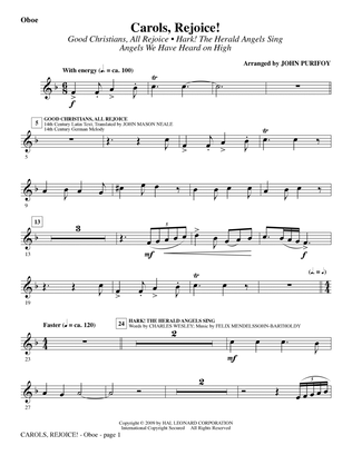 Carols, Rejoice! (Medley) - Oboe