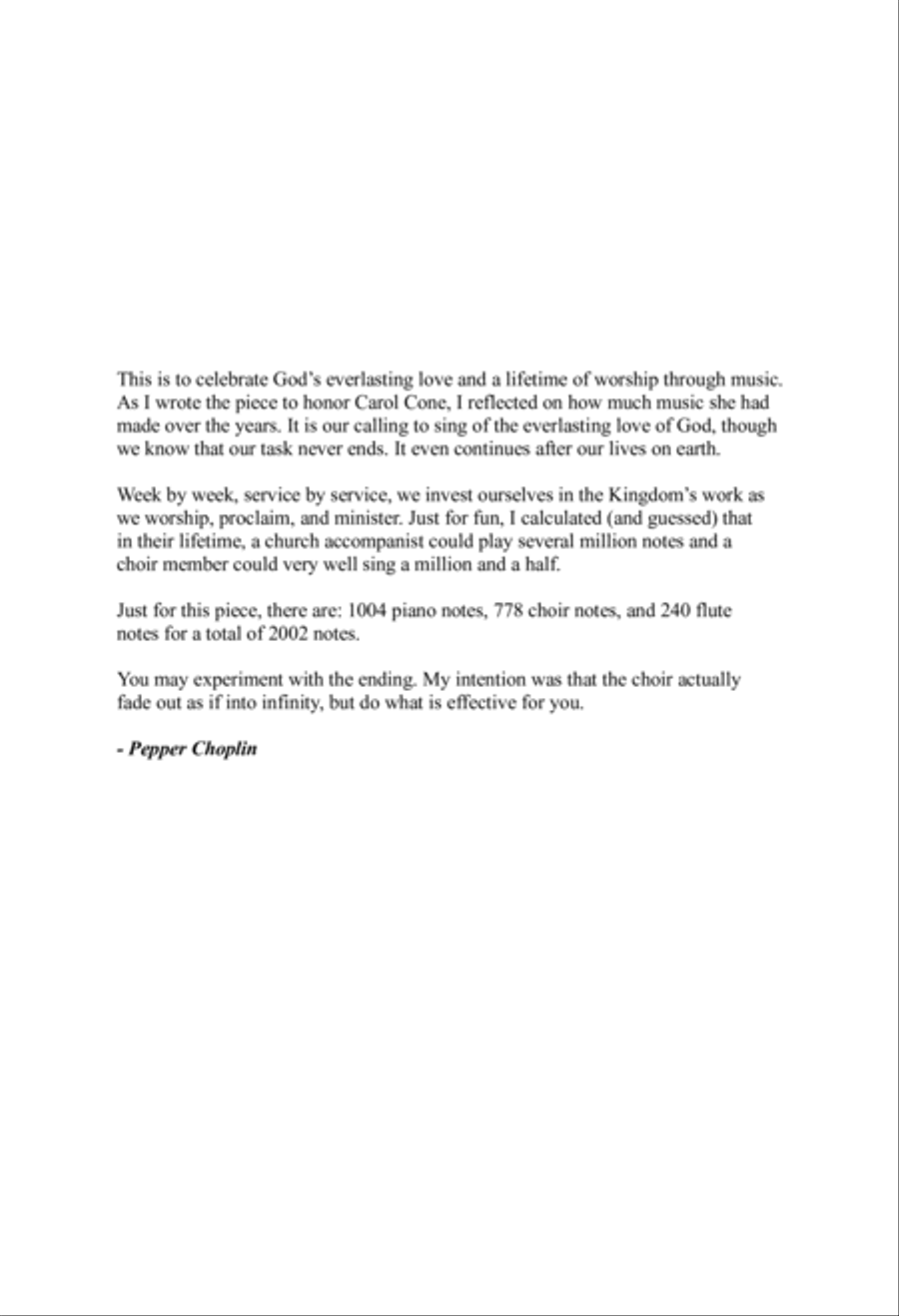 A Million Notes 4-Part scores gallery preview page 2