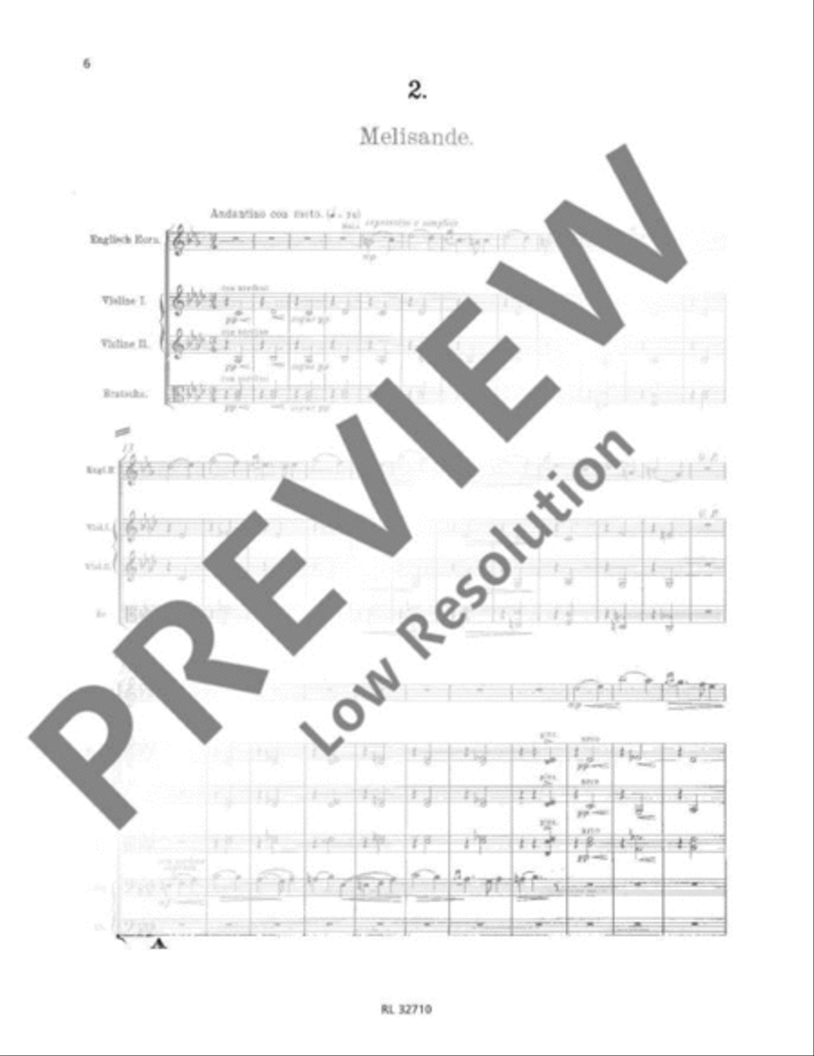 Pelléas et Mélisande Chamber Orchestra scores gallery preview page 7