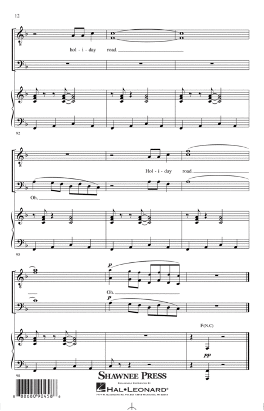 A Holiday Road of Carols TTBB scores gallery preview page 11