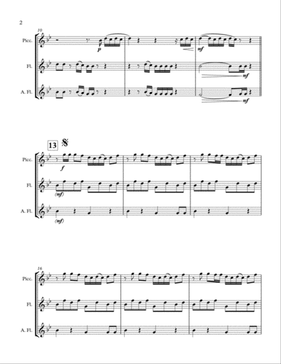 Truth Hurts Woodwind Trio scores gallery preview page 3