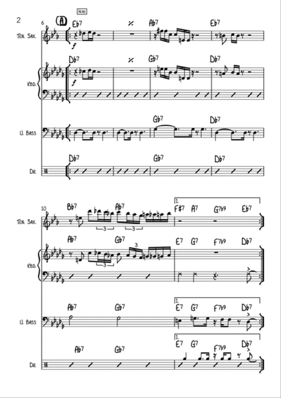 If It's All the Same Blues Jazz Ensemble scores gallery preview page 2