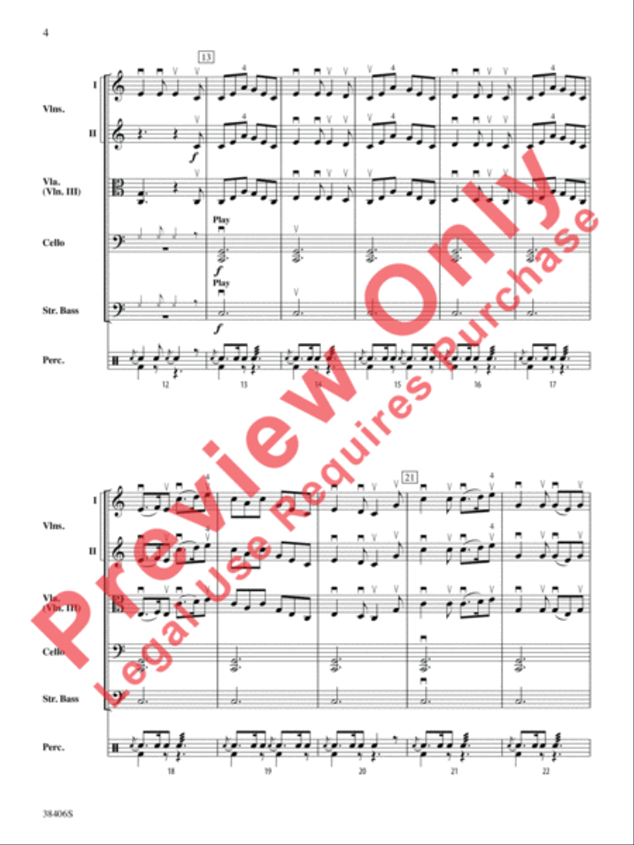 The Campbells Are Coming The Campbells Are Coming String Orchestra scores gallery preview page 5