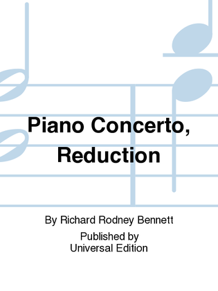 Book cover for Piano Concerto, Reduction