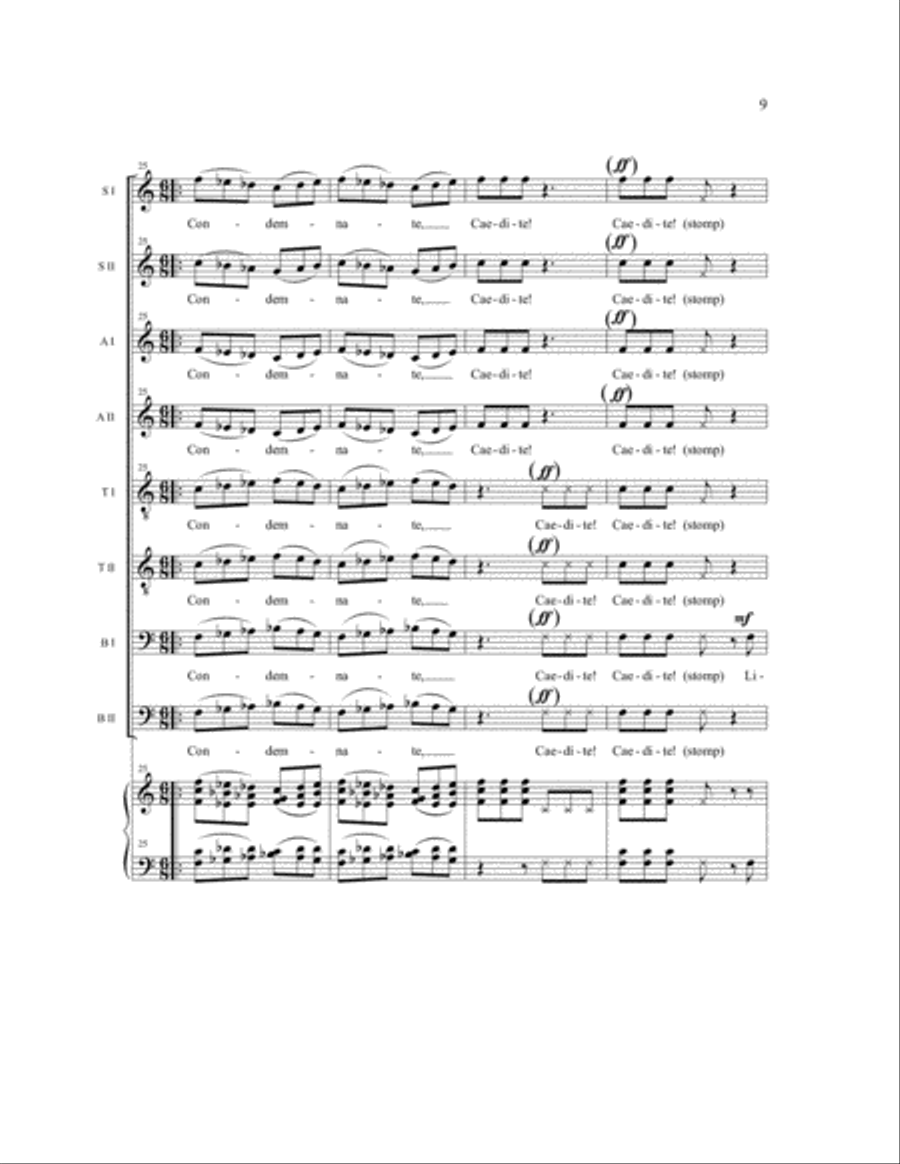 The Conversion of Saul SSAATTBB scores gallery preview page 14