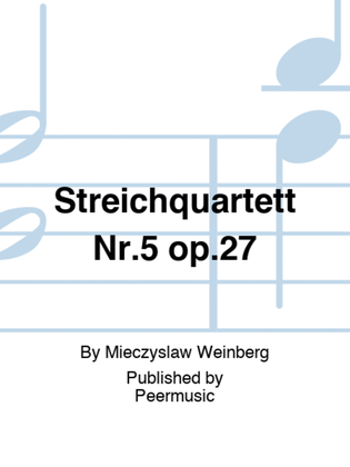 Book cover for Streichquartett Nr.5 op.27