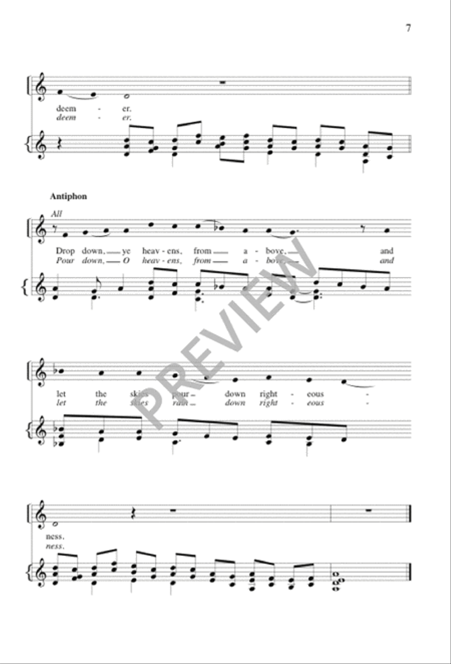 An Advent Processional 2-Part scores gallery preview page 7
