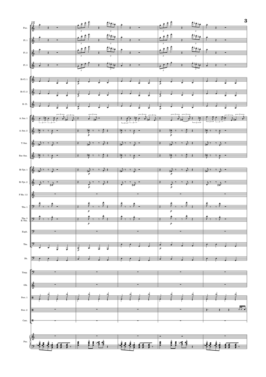 Santa Baby Concert Band scores gallery preview page 3
