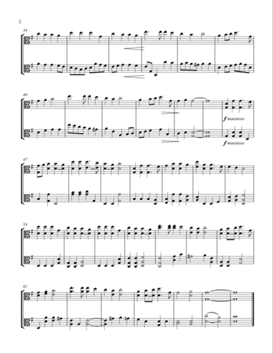 Hark! The Herald Angels Sing Hark! The Herald Angels Sing String Duet scores gallery preview page 3