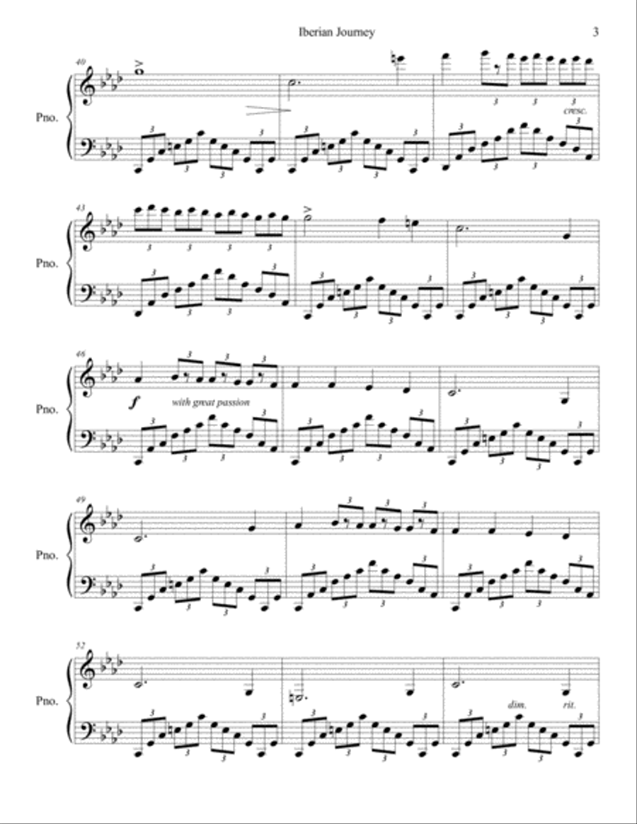 Iberian Journey Piano Solo scores gallery preview page 3