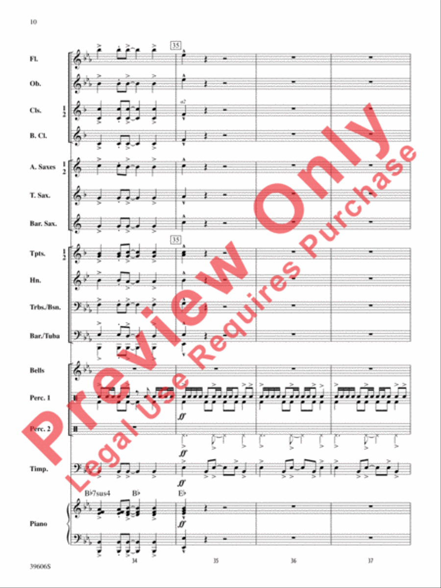 Call to the Heroes Concert Band scores gallery preview page 11