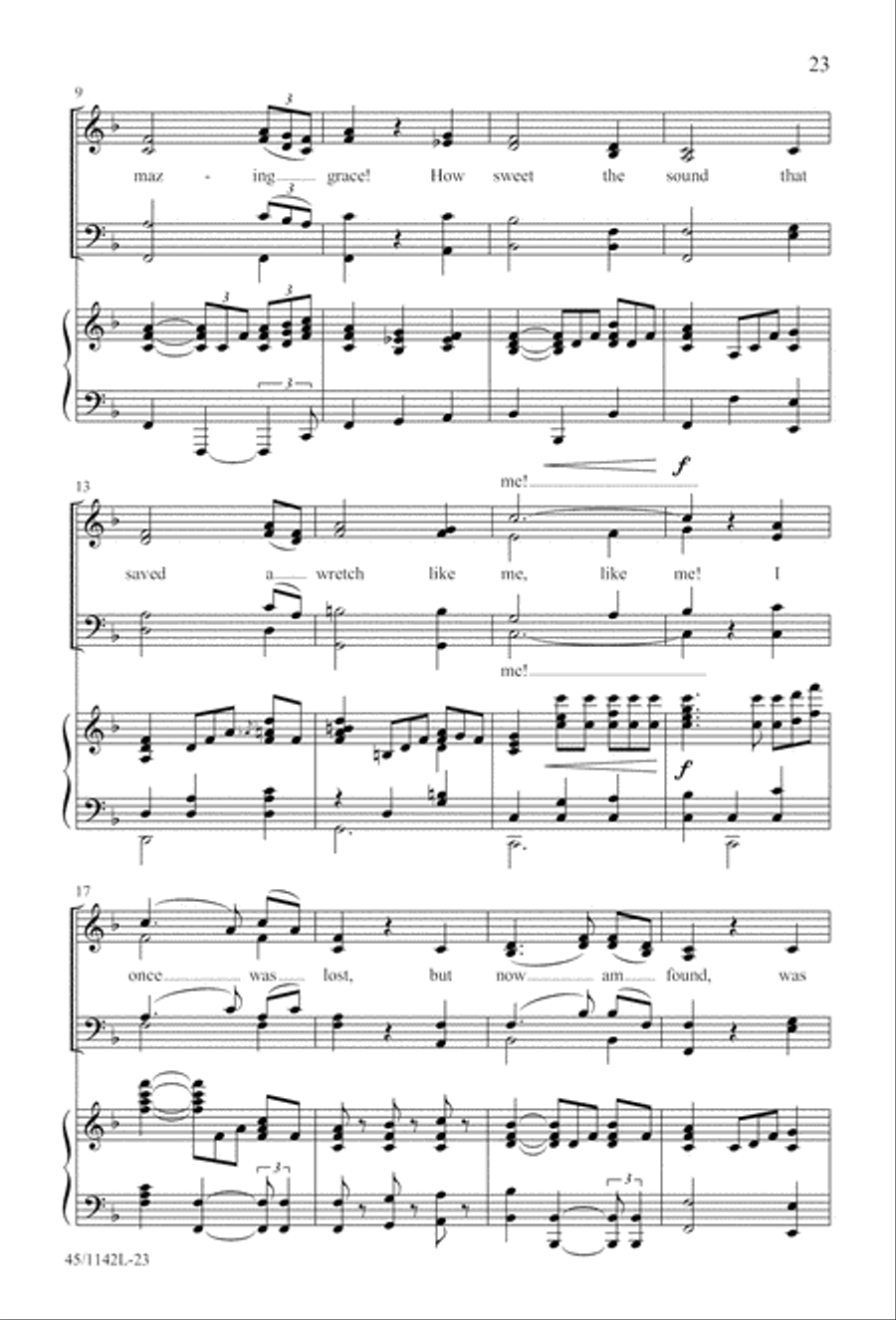 The Church's One Foundation 4-Part scores gallery preview page 25