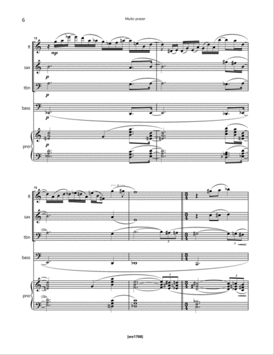 Muito prazer Small Ensemble scores gallery preview page 6