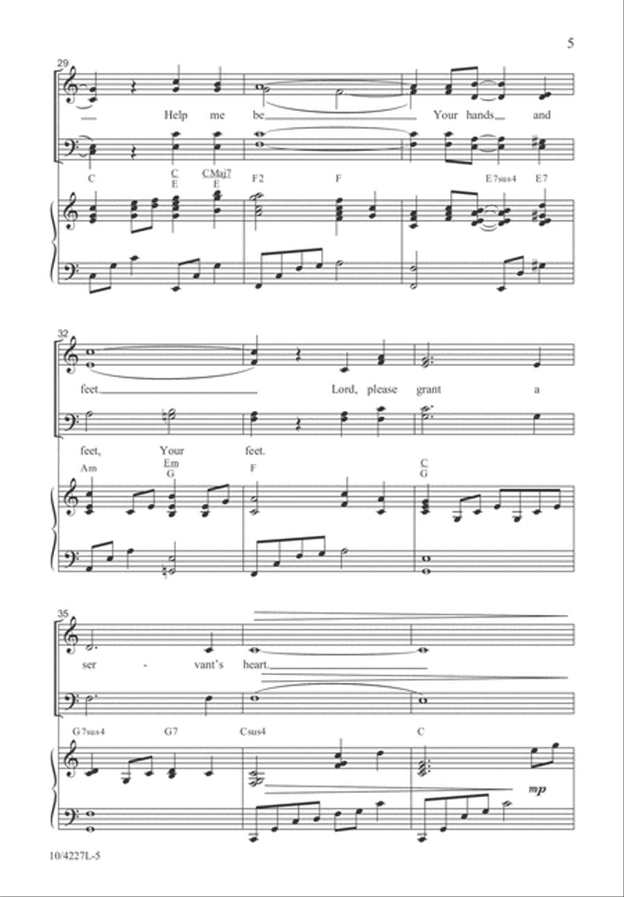 A Servant's Heart 4-Part scores gallery preview page 5